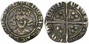 1 Penny Königreich England (927-1649,1660-1707) Silber Eduard III (1312-1377)