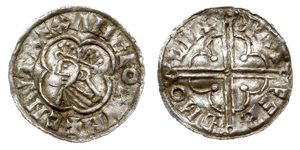 1 Penny Königreich England (927-1649,1660-1707) Silber Cnut (985 -1035)