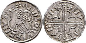 1 Penny Königreich England (927-1649,1660-1707) Silber Cnut (985 -1035)