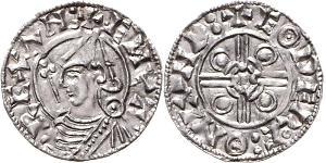 1 Penny Königreich England (927-1649,1660-1707) Silber Cnut (985 -1035)