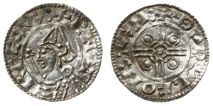 1 Penny Königreich England (927-1649,1660-1707) Silber Cnut (985 -1035)