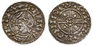 1 Penny Königreich England (927-1649,1660-1707) Silber Cnut (985 -1035)