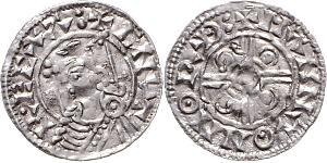 1 Penny Königreich England (927-1649,1660-1707) Silber Cnut (985 -1035)