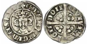 1 Penny Königreich England (927-1649,1660-1707) Silber Eduard I (1239 - 1307)