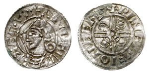 1 Penny Königreich England (927-1649,1660-1707) Silber Cnut (985 -1035)