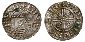 1 Penny Königreich England (927-1649,1660-1707) Silber Cnut (985 -1035)