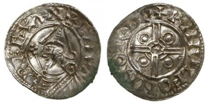 1 Penny Königreich England (927-1649,1660-1707) Silber Cnut (985 -1035)
