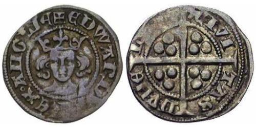 1 Penny Königreich England (927-1649,1660-1707) Silber Eduard III (1312-1377)