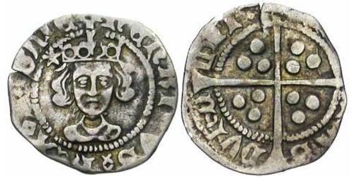 1 Penny Königreich England (927-1649,1660-1707) Silber Heinrich VI (1421-1471)