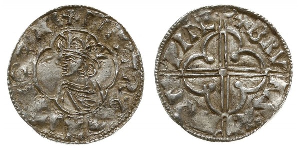 1 Penny Königreich England (927-1649,1660-1707) Silber Cnut (985 -1035)