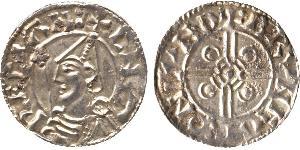 1 Penny Kingdom of England (927-1649,1660-1707) Silver Cnut (985 -1035)