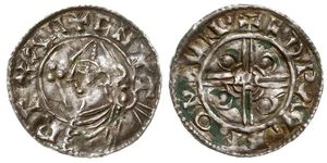 1 Penny Kingdom of England (927-1649,1660-1707) Silver Cnut (985 -1035)