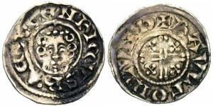 1 Penny Kingdom of England (927-1649,1660-1707) Silver Henry II (1133 - 1189)