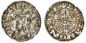 1 Penny Kingdom of England (927-1649,1660-1707) Silver Cnut (985 -1035)