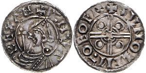 1 Penny Kingdom of England (927-1649,1660-1707) Silver Cnut (985 -1035)