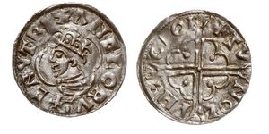 1 Penny Kingdom of England (927-1649,1660-1707) Silver Cnut (985 -1035)
