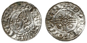 1 Penny Kingdom of England (927-1649,1660-1707) Silver Cnut (985 -1035)