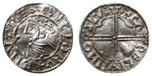 1 Penny Kingdom of England (927-1649,1660-1707) Silver Cnut (985 -1035)