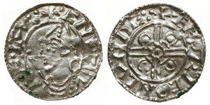 1 Penny Kingdom of England (927-1649,1660-1707) Silver Cnut (985 -1035)