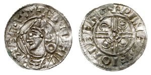 1 Penny Kingdom of England (927-1649,1660-1707) Silver Cnut (985 -1035)