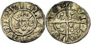 1 Penny Kingdom of England (927-1649,1660-1707) Silver Edward I (1239 - 1307)