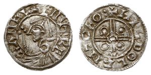 1 Penny Kingdom of England (927-1649,1660-1707) Silver Cnut (985 -1035)