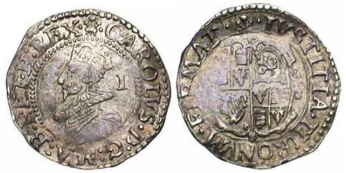 1 Penny Kingdom of England (927-1649,1660-1707) Silver Charles I (1600-1649)