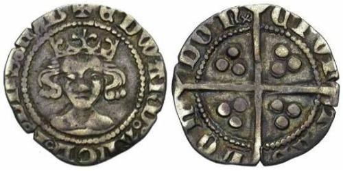 1 Penny Kingdom of England (927-1649,1660-1707) Silver Edward III (1312-1377)