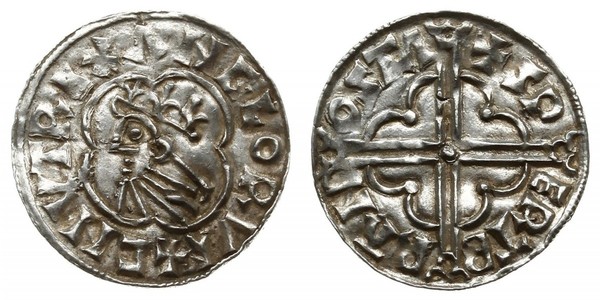 1 Penny Kingdom of England (927-1649,1660-1707) Silver Cnut (985 -1035)