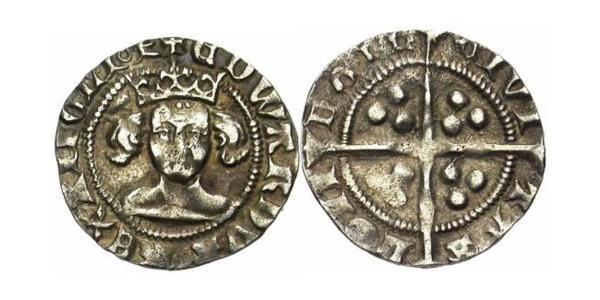 1 Penny Kingdom of England (927-1649,1660-1707) Silver Edward III (1312-1377)