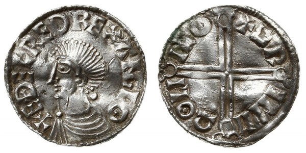 1 Penny Kingdom of England (927-1649,1660-1707) Silver Aethelred II (968 - 1016)