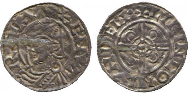 1 Penny Kingdom of England (927-1649,1660-1707) Silver Cnut (985 -1035)