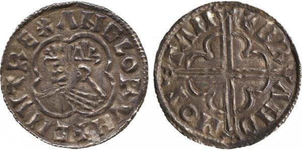 1 Penny Kingdom of England (927-1649,1660-1707) Silver Cnut (985 -1035)