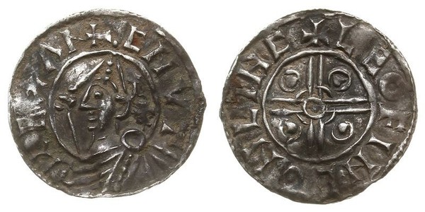 1 Penny Kingdom of England (927-1649,1660-1707) Silver Cnut (985 -1035)