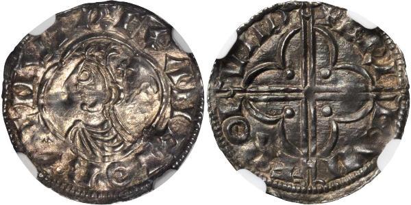 1 Penny Kingdom of England (927-1649,1660-1707) Silver Cnut (985 -1035)