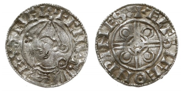 1 Penny Kingdom of England (927-1649,1660-1707) Silver Cnut (985 -1035)