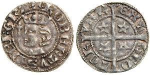 1 Penny Kingdom of Scotland (843-1707) Silver Robert I of Scotland (1274-1329)