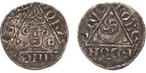 1 Penny Lordship of Ireland (1171-1541) Silver John of England (1167-1216)