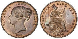 1 Penny Regno Unito di Gran Bretagna e Irlanda (1801-1922)  Vittoria (1819 - 1901)