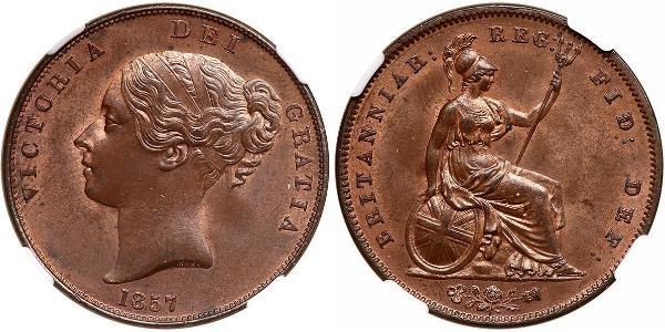 1 Penny Regno Unito di Gran Bretagna e Irlanda (1801-1922)  Vittoria (1819 - 1901)