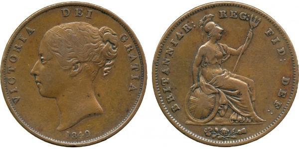 1 Penny Regno Unito di Gran Bretagna e Irlanda (1801-1922)  Vittoria (1819 - 1901)