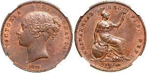 1 Penny Reino Unido de Gran Bretaña e Irlanda (1801-1922)  Victoria (1819 - 1901)