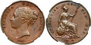 1 Penny Reino Unido de Gran Bretaña e Irlanda (1801-1922)  Victoria (1819 - 1901)