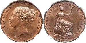 1 Penny Reino Unido de Gran Bretaña e Irlanda (1801-1922)  Victoria (1819 - 1901)