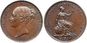 1 Penny Reino Unido de Gran Bretaña e Irlanda (1801-1922)  Victoria (1819 - 1901)