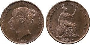 1 Penny Reino Unido de Gran Bretaña e Irlanda (1801-1922)  Victoria (1819 - 1901)