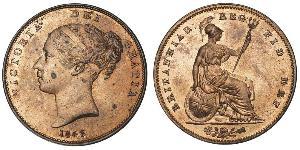 1 Penny Reino Unido de Gran Bretaña e Irlanda (1801-1922)  Victoria (1819 - 1901)