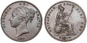 1 Penny Reino Unido de Gran Bretaña e Irlanda (1801-1922)  Victoria (1819 - 1901)