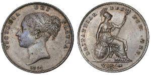 1 Penny Reino Unido de Gran Bretaña e Irlanda (1801-1922)  Victoria (1819 - 1901)