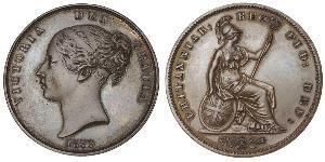 1 Penny Reino Unido de Gran Bretaña e Irlanda (1801-1922)  Victoria (1819 - 1901)